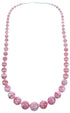 Rhodochrosite And Sterling Silver Bead Necklace SX114392